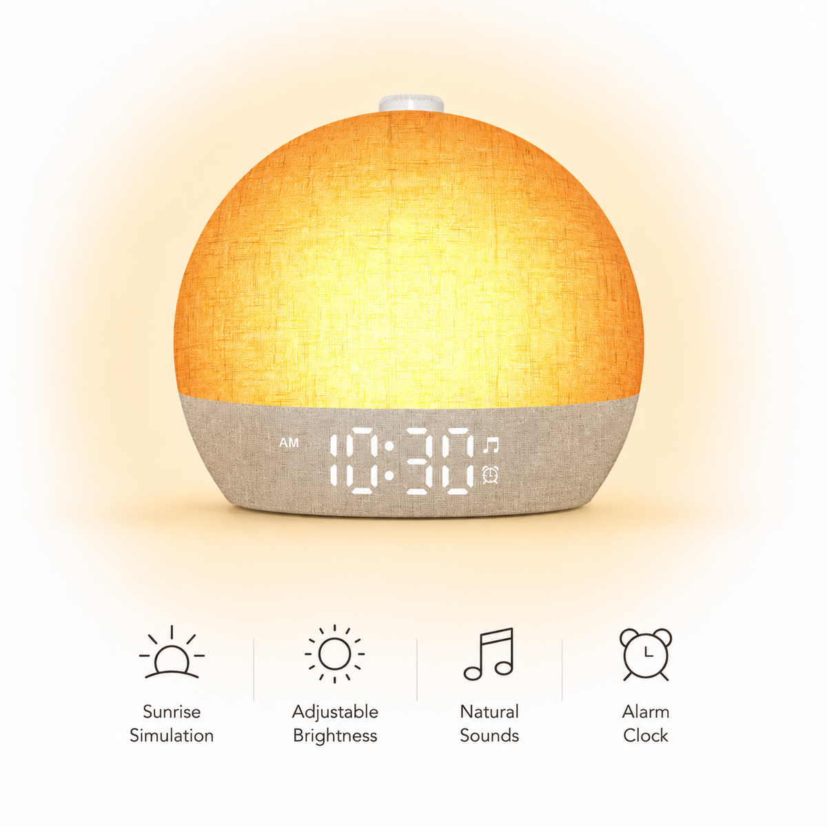 MorningGlow™ Sunrise Alarm Lamp
